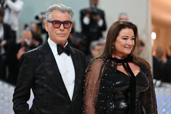Pierce Brosnan and his wife Keely Shaye Smith at the 2023 Met Gala