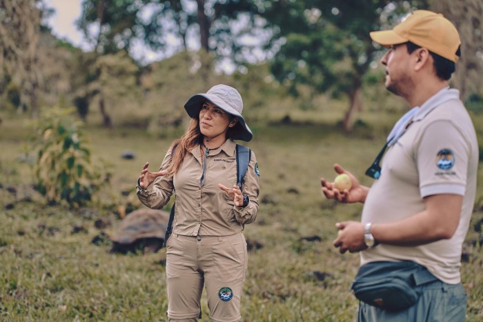 Karen Ascencio, one of the naturalist guides with the Galapágos National Park