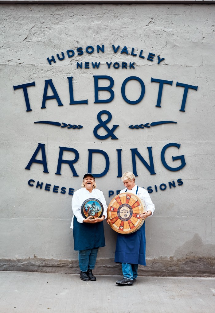Mona Talbott (left) and Kate Arding outside Talbott & Arding cheesemongers