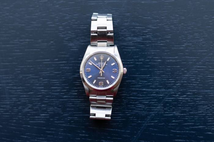 Blue-faced Rolex Oyster Perpetual Air-King