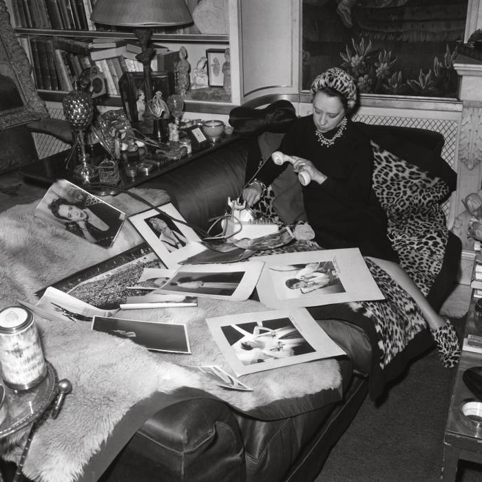Elsa Schiaparelli at home in Paris, 1960