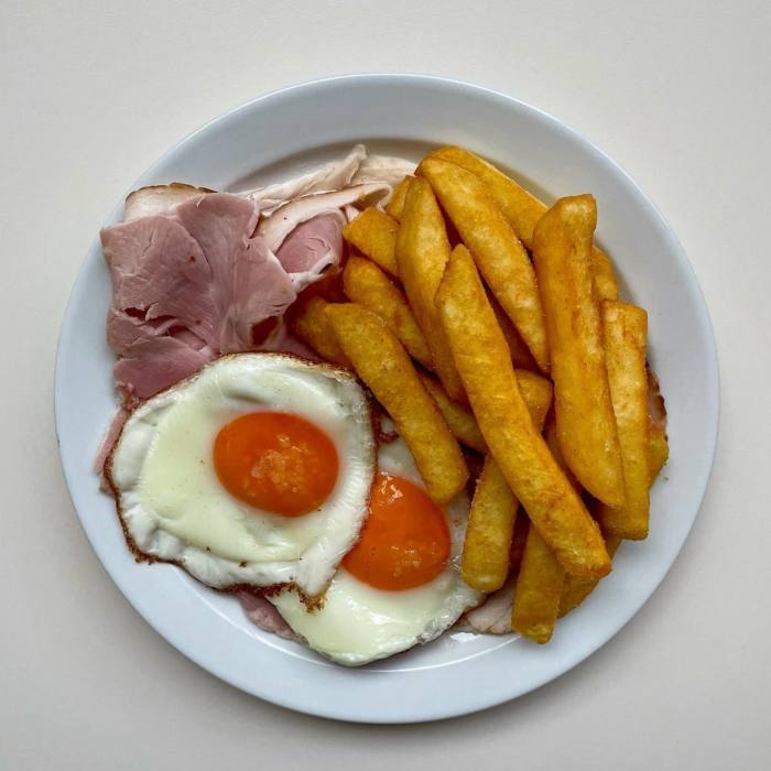 Ham, two eggs and chips at Norman’s Café