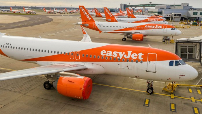 EasyJet aircraft at Gatwick airport