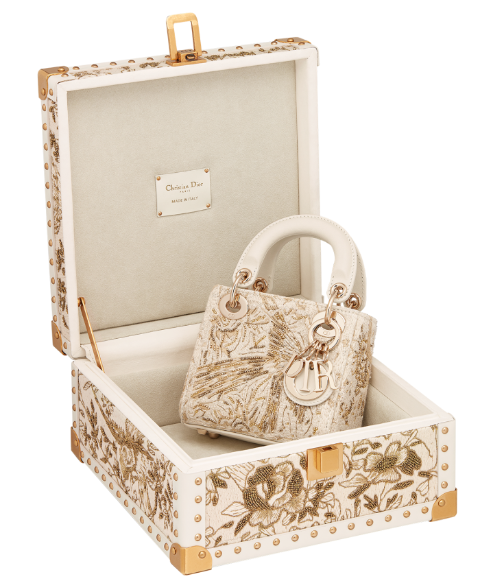 Dior Micro Lady Dior bag and Dior Jardin d’Hiver embroidered small trunk, POA