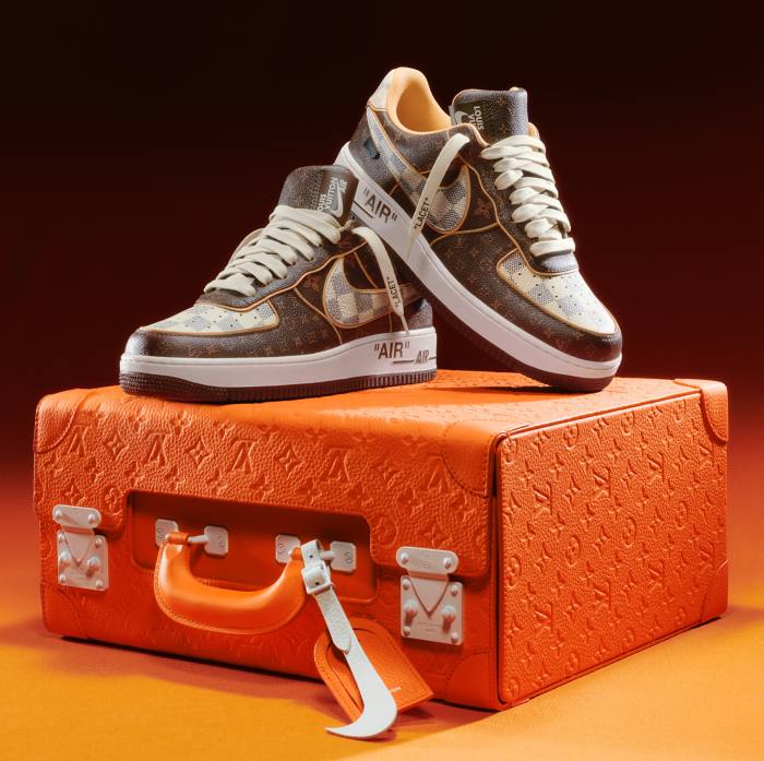 Louis Vuitton x Nike Air Force 1s, bidding from $2,000