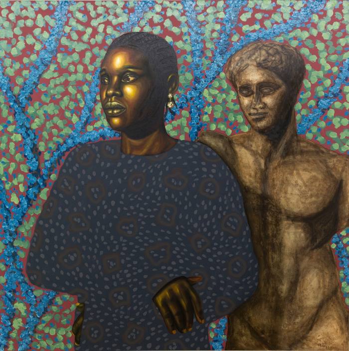 Abigail and Kyniskos, 2022, by Barry Yusufu, at The Breeder gallery