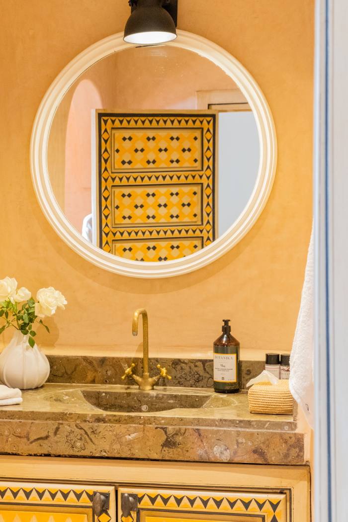 The Yellow Suite, featuring a “revolutionised” traditional Moroccan pattern inspired by the Viennese Secessionists