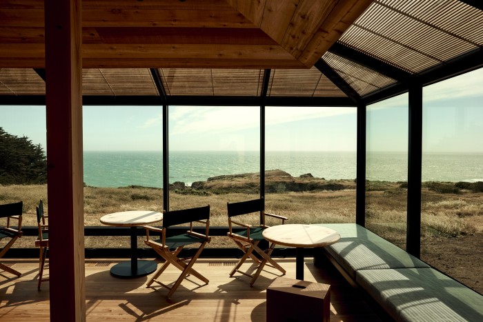 The renovated Sea Ranch Lodge boasts commanding views of the Pacific Ocean