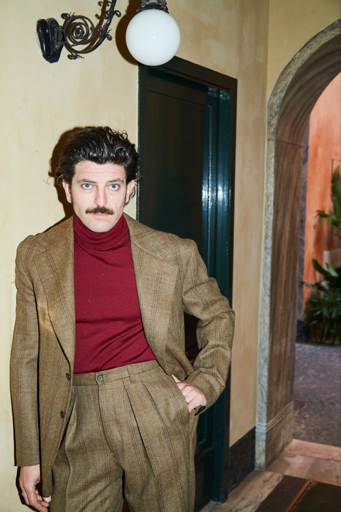 A jacket and turtleneck is “a timeless Italian statement look,” says Gerardo Cavaliere