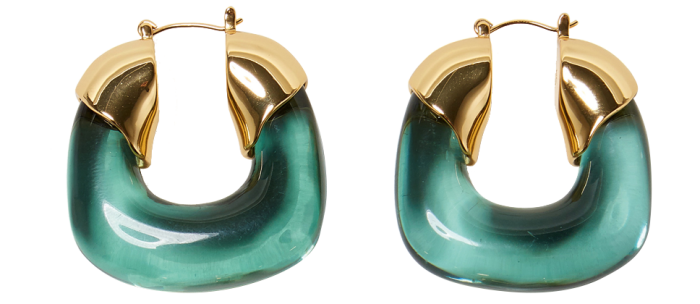 Lizzie Fortunato Organic hoop earrings, $150