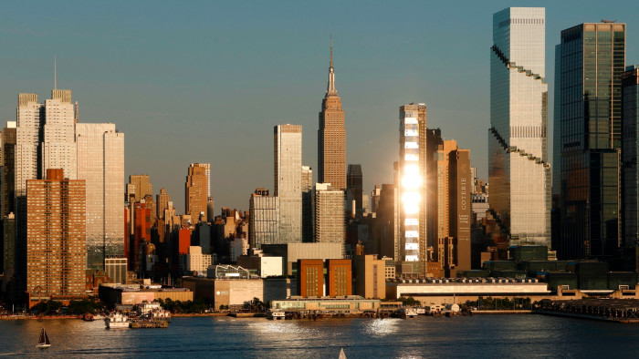 The skyline of midtown Manhattan