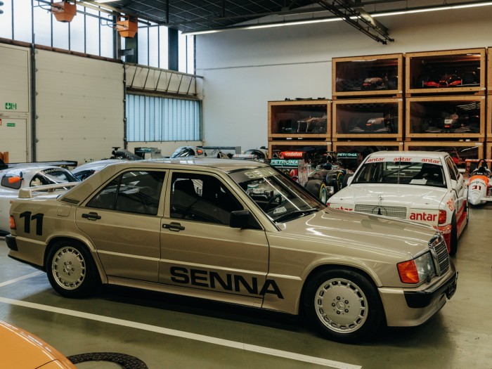 A Mercedes-Benz 190 E 2.3-16 in which Ayrton Senna won the 1984 commemmorative race to reopen the Nürburgring
