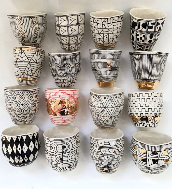 Tumblers by Brooklyn ceramicist Suzanne Sullivan