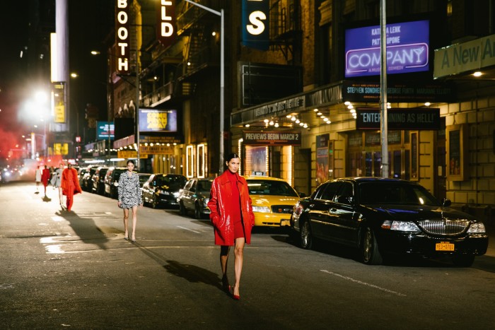 New York’s West 45th Street became a catwalk for the night