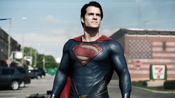 Actor Henry Cavill as Superman in the film “Man of Steel”
