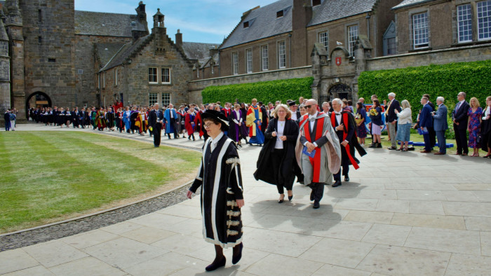 Graduation day at St Andrews university