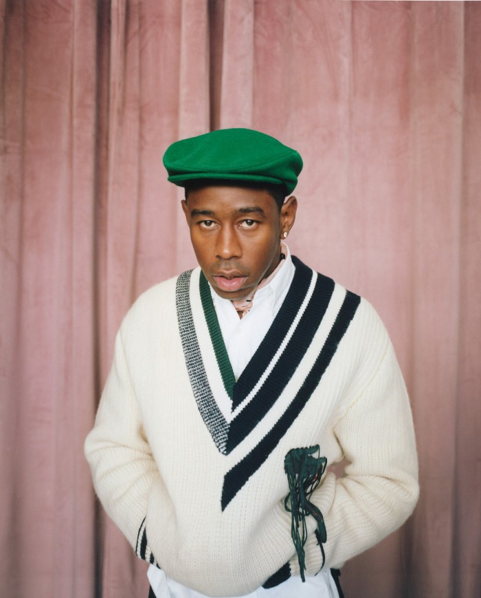 Despite not liking the sport, rapper-producer Tyler, The Creator (seen here wearing Lacoste) has released a golf-inspired line