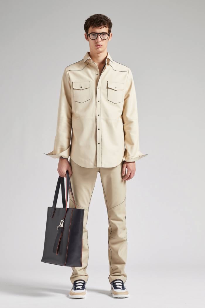 Tod’s leather shirt, £2,800