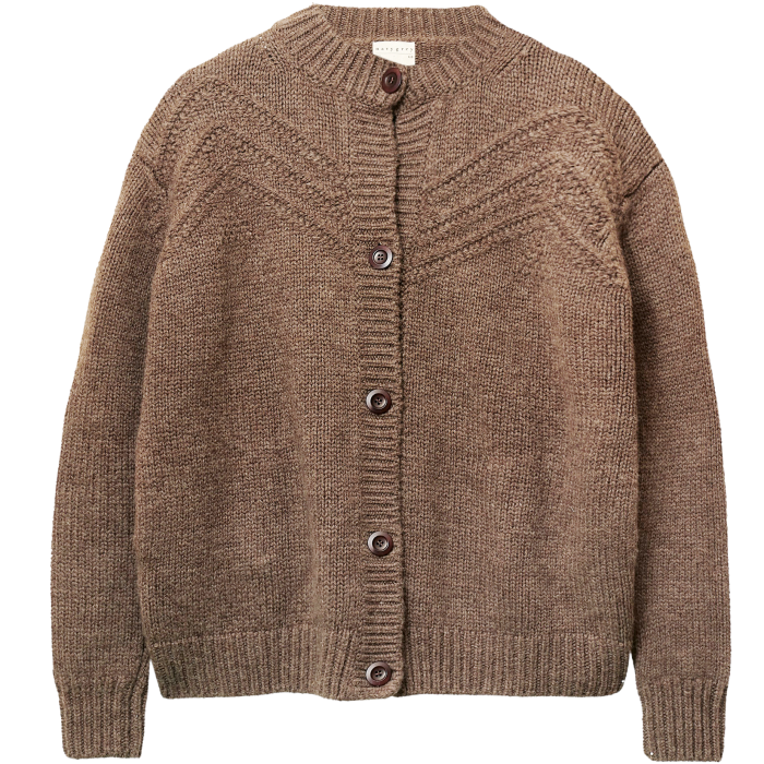 Navygrey undyed wool Lorton cardigan, £375