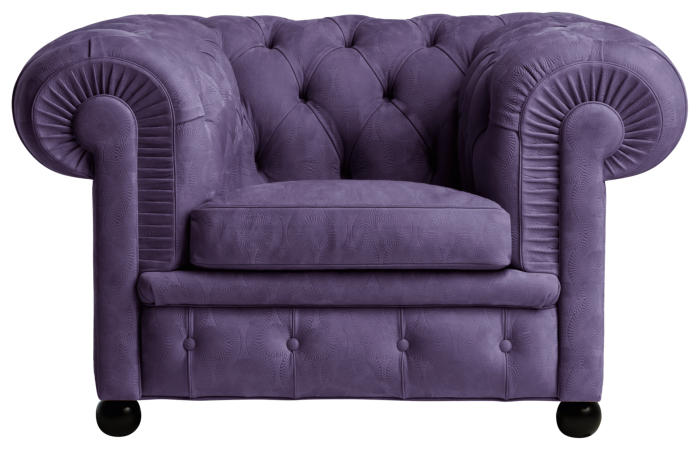 Make it reign: Purple, that most regal – and marmite – of pigments is making a majestic comeback. See the colourful kente-influenced embossed nubuck leather ‘Chester’ sofa by British menswear designer Ozwald Boateng for Poltrona Frau, £13,230 + VAT