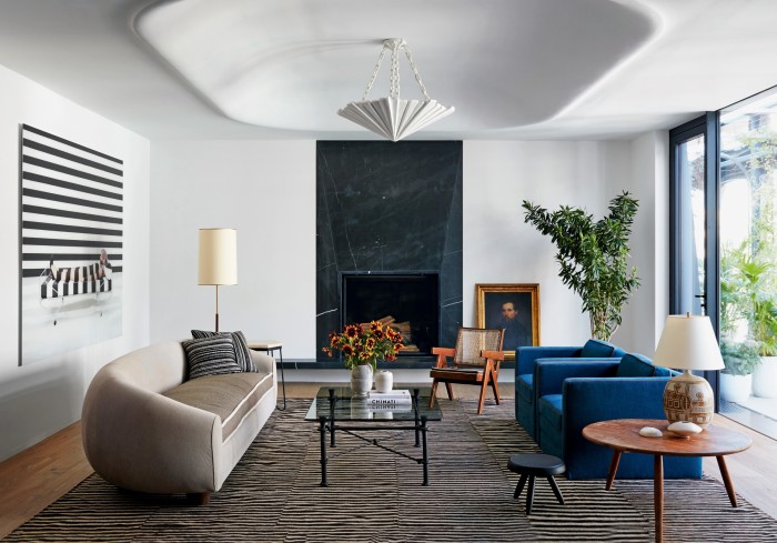  Stephen Antonson x The Invisible Collection James pendant lamp, POA; interior design by Neal Beckstedt Studio