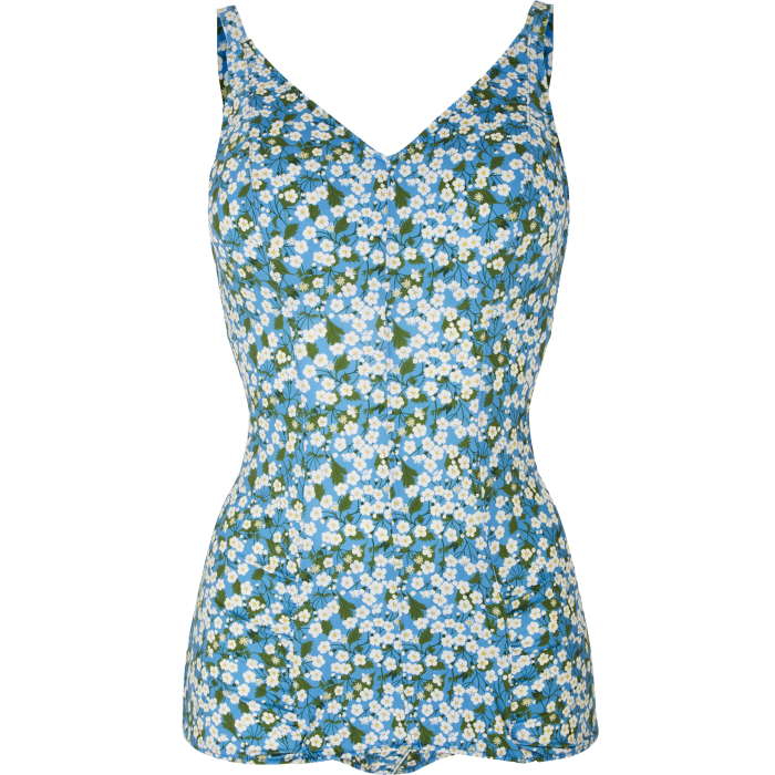 Pearl Lowe Daisy Liberty-print swimsuit, £195