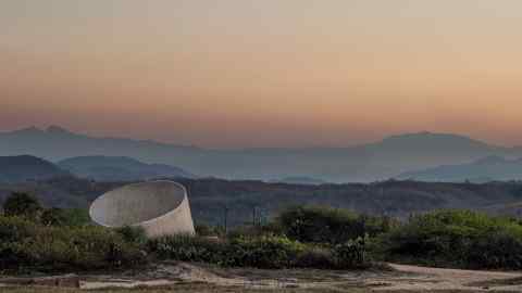 The naked-eye observatory at Casa Wabi in Oaxaca, designed by Tadao Ando