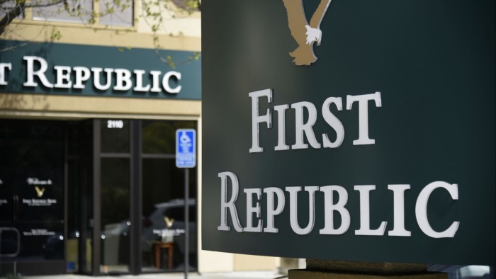 First Republic bank signage