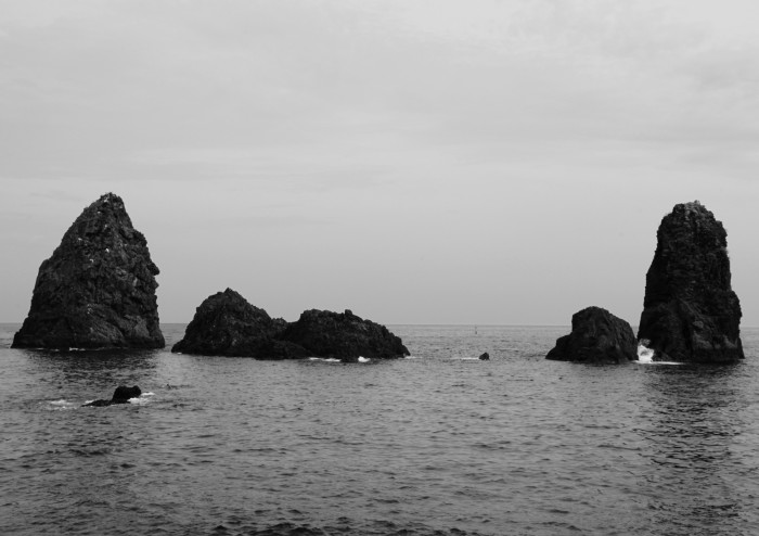 The coast at Aci Trezza, just north of Catania