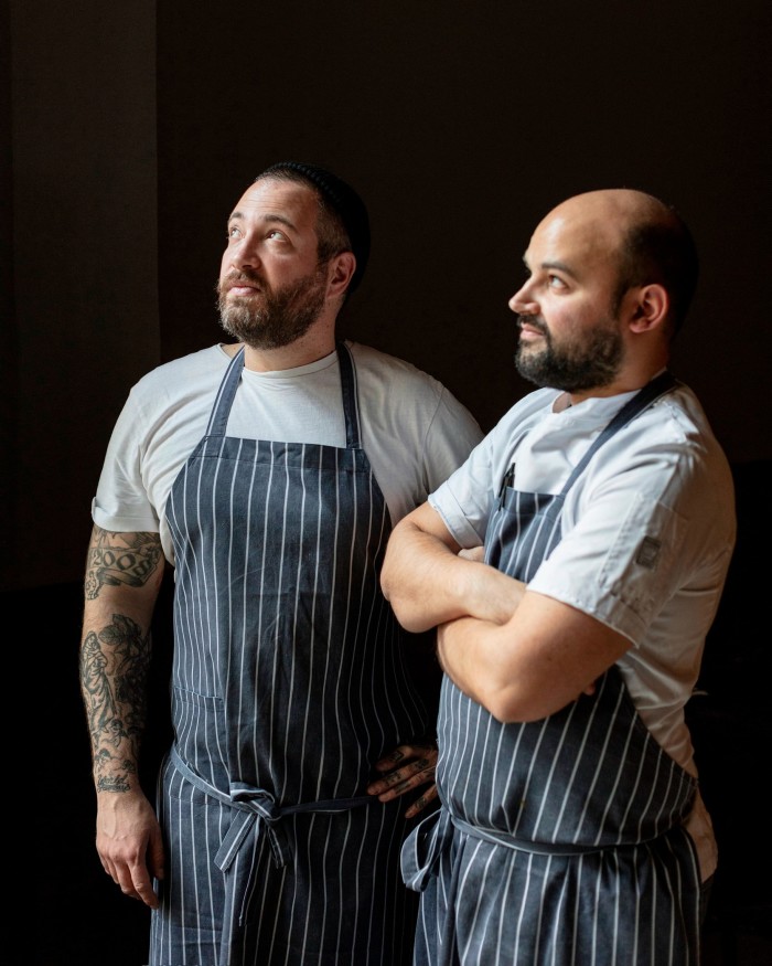 Tattooed Barabba owner Riccardo Marcon and head chef Gianluca Gatto