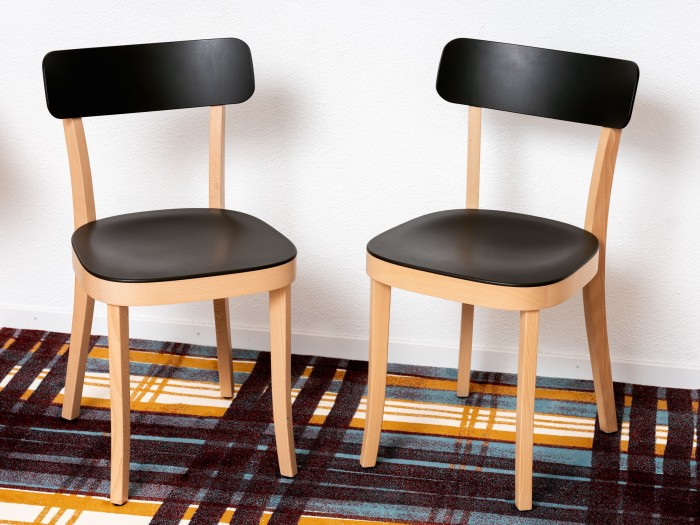 Ini Archibong’s Basel chairs by Jasper Morrison in his home