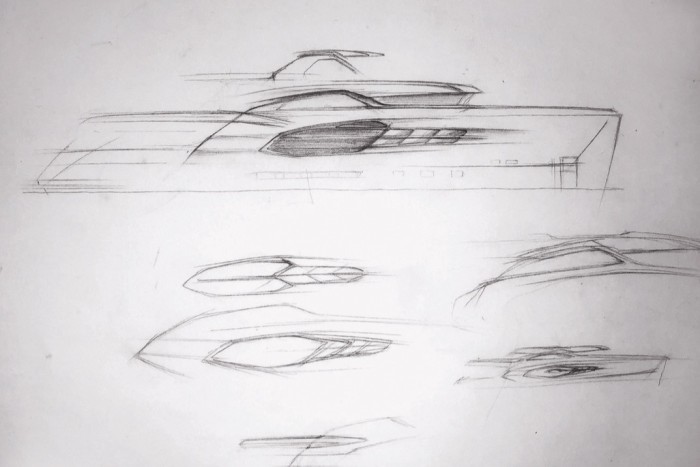 The first pencil sketches of 7 Diamonds