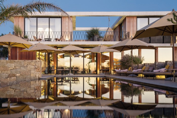 The “ultra-private” hotel and swimming pool at Posada Ayana, Uruguay