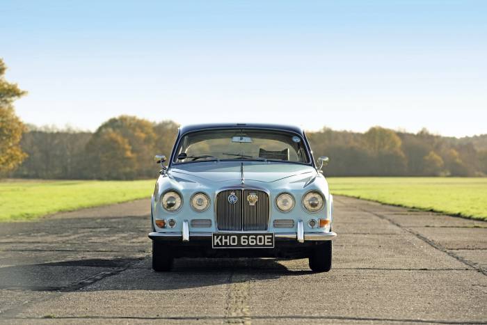 The car, painted in Mountbatten’s bespoke blue, is being auctioned by Sotheby’s for an estimated £10,000-£20,000