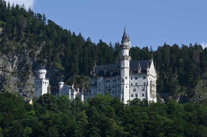 Neuschwanstein castle in Bavaria, built by Ludwig II
