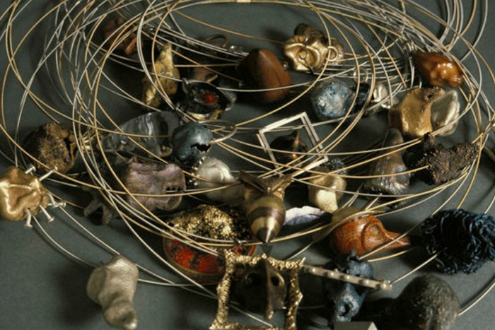 Keith Lewis, “35 Dead Souls”, 1992-93, electroformed pendants