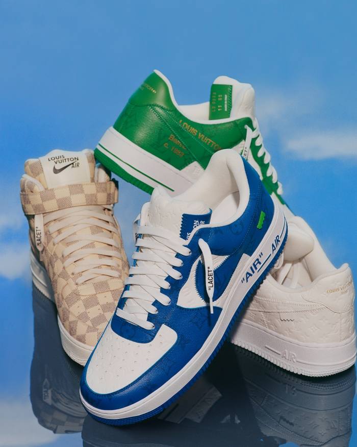 Four editions from the new Louis Vuitton and Nike ‘Air Force 1’ by Virgil Abloh collection, from €2,000