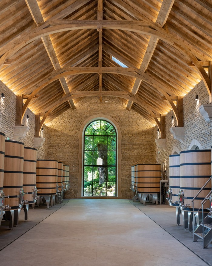 The new winery at the Domaine des Lambrays, launched for the 2022 crop