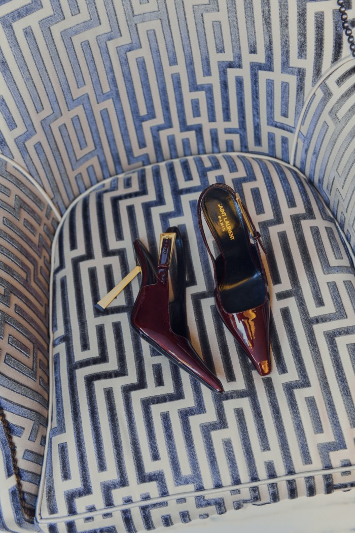 A pair of her favourite Saint Laurent heels