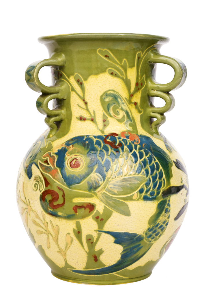 1894 CH Brannam vase, sold by Woolley & Wallis for £320