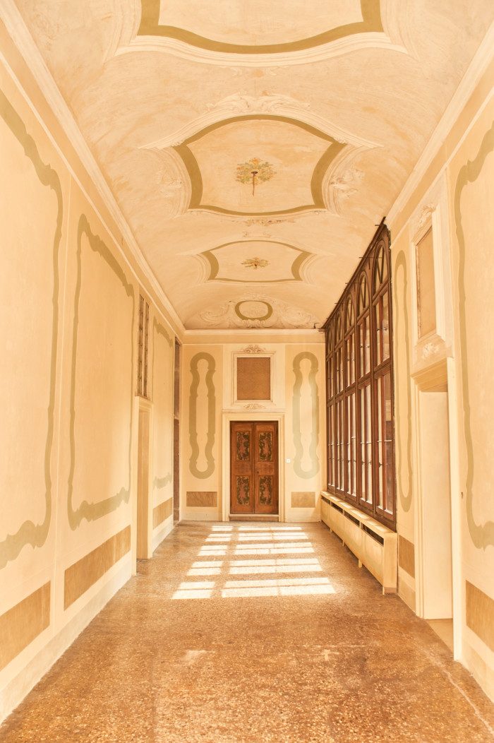 The inner gallery of Palazzo Malipiero in Venice