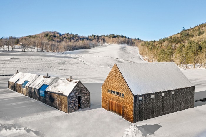 Rick Joy’s barn in Vermont, $9.75m through Sotheby’s International Realty
