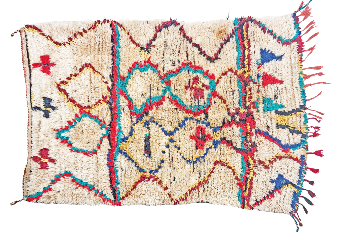 Vintage Moroccan wool and cotton Berber Azilal rug, £450, maroctribal.com