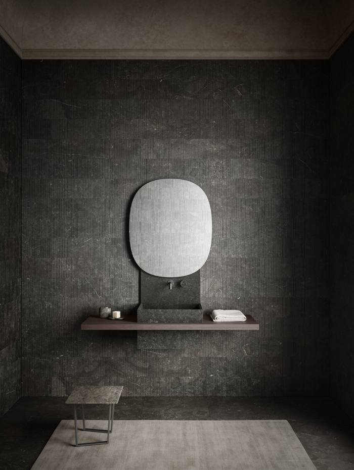 The Punto bathroom system, designed by Yabu Pushelberg for Salvatori