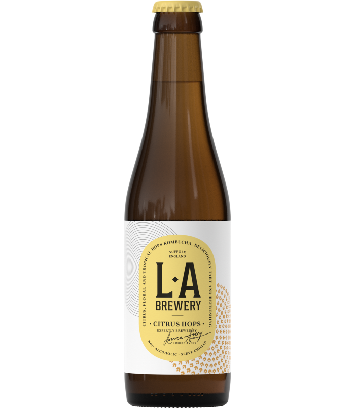 LA Brewery Citrus Hops Kombucha, £30 for 12 330ml bottles