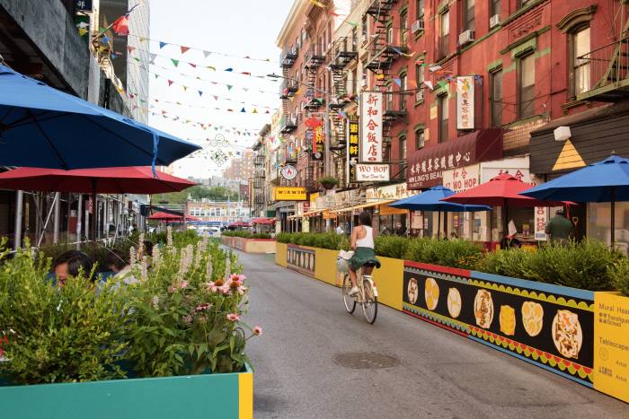 Mott Street in Chinatown, designed for DineOut NYC