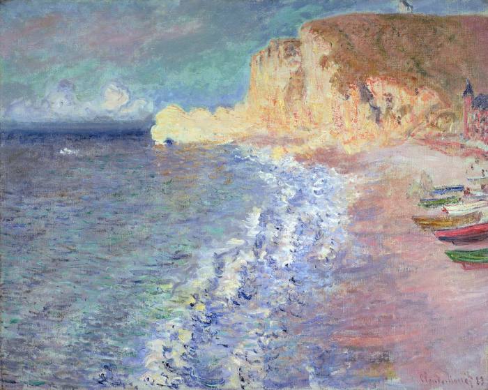 ‘Morning at Étretat’ (1883) by Claude Monet