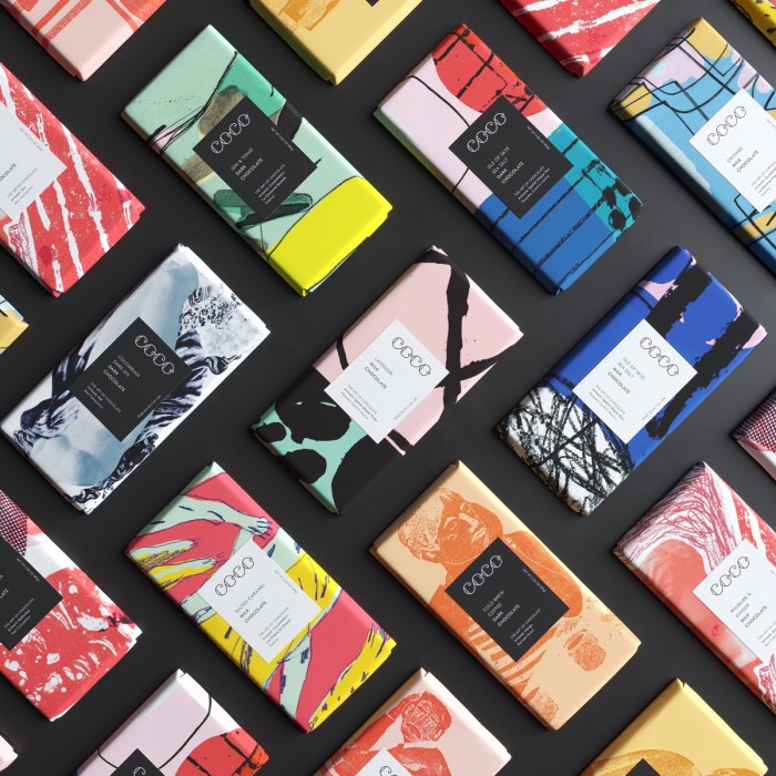 Artist-designed Coco chocolate wrappers