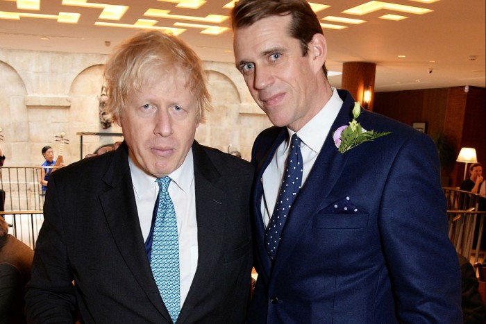 Boris Johnson and Ben Elliot in 2018. Johnson appointed Elliot Conservative party co-chair the following year 