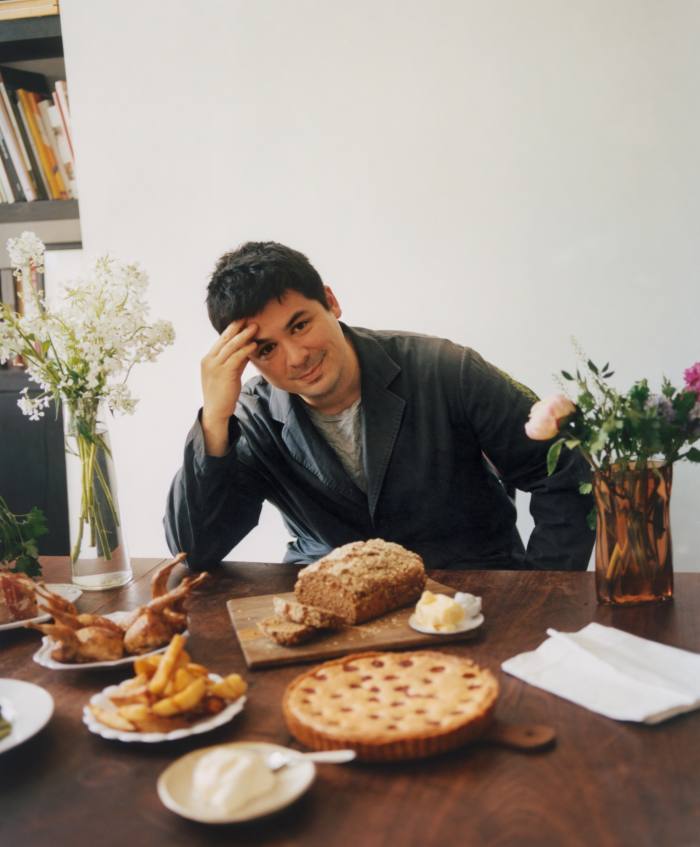 Max Rocha in his kitchen in London for How To Spend It